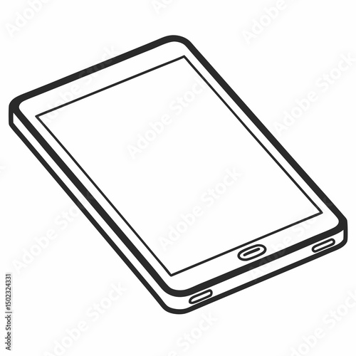 tablet icons, vector .white background