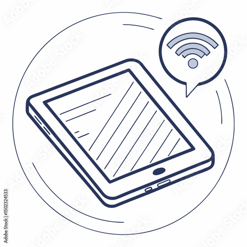 tablet icons, vector .white background