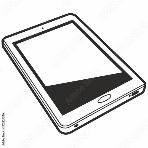 tablet icons, vector .white background