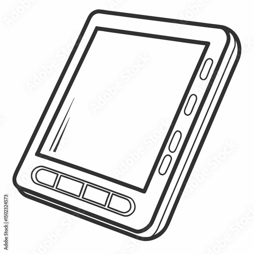 tablet icons, vector .white background