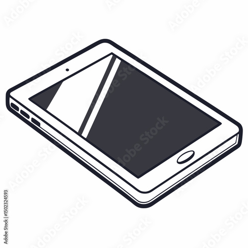 tablet icons, vector .white background