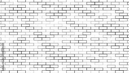 Colorful brick wall texture and white brick wall, Colorful brick wall texture and white brick wall, industrial building wall bricks arrangement background.
