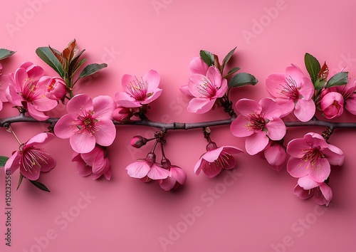 Wallpaper Mural Pink blossoms on a branch Torontodigital.ca