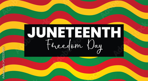 African American independence day. Juneteenth freedom day