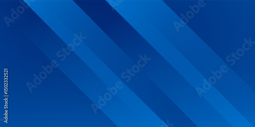Abstract blue background with glowing geometric lines. Modern blue gradient square shape design. Futuristic technology concept. Suit for brochure,