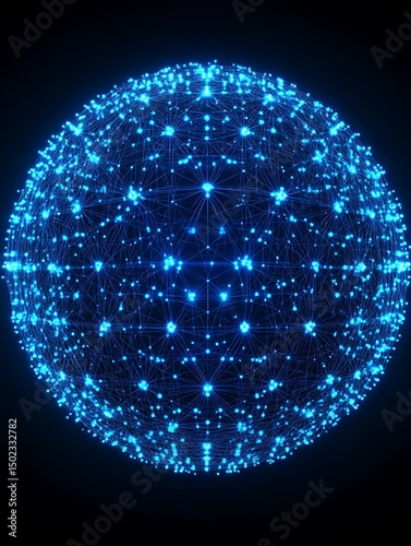 Abstract glowing sphere