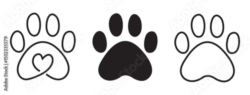 Love Paw Prints: Heart Pet Tracks