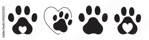 Love Paw Prints: Heart Pet Tracks