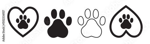 Love Paw Prints: Heart Pet Tracks