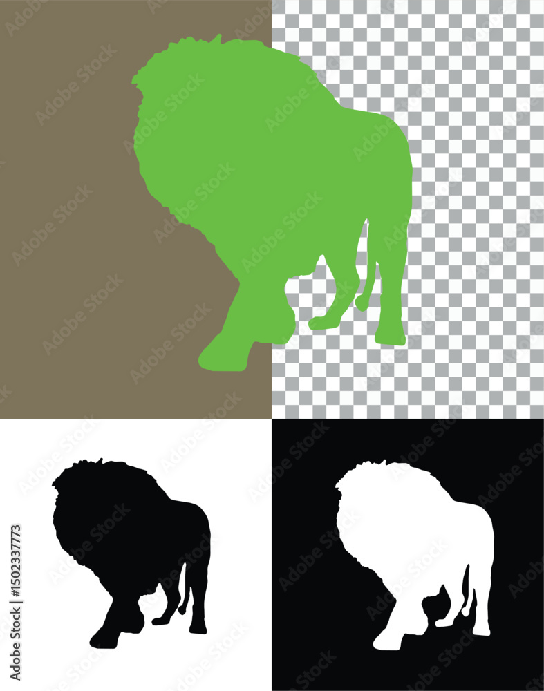 Lion Silhouette Illustration Of A Majestic Roaring Lion Silhouette Illustration Of A Majestic Roaring