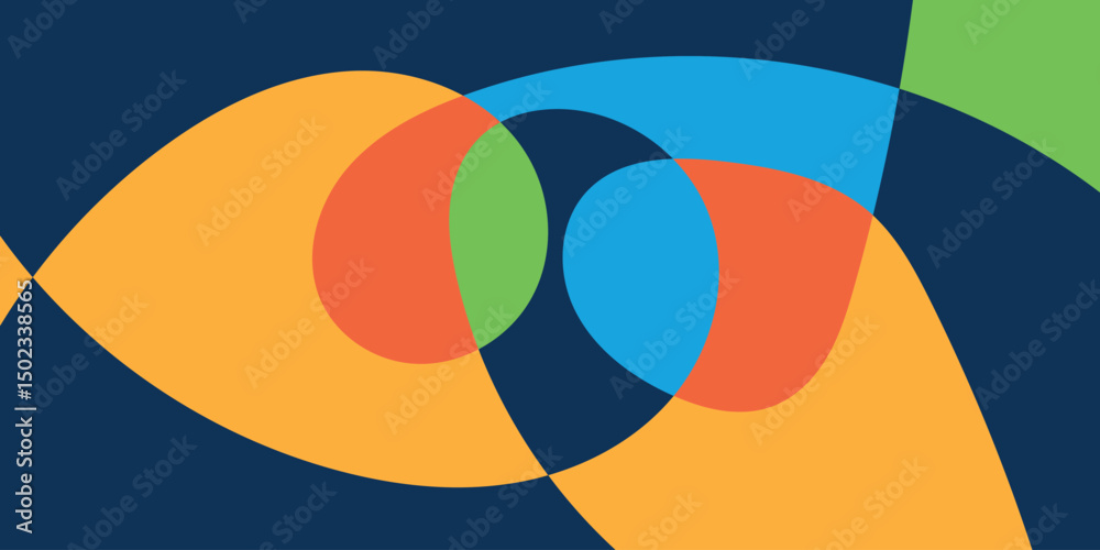 Obraz premium Flat abstract colorful modern fluid background illustration vector design.