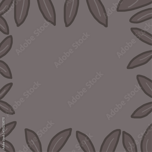 coffee beans frame illustration