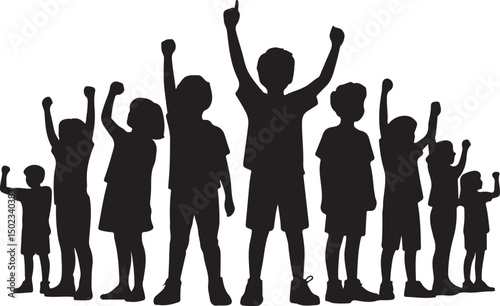 Students with Backpacks Heading to School

First Day of School Silhouette Scene

Back to School Supplies Vector Design

School Bus Arrival Silhouette Art

Excited Kids Back to School Vector
