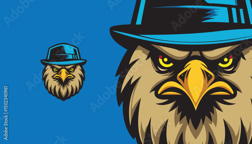 Mighty Eagle Mascot Logo – Soaring Vector Design
