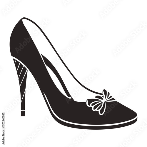 Woman stilettos high heel silhouette