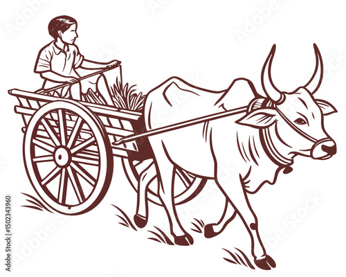 Ox Cart Ride A Traditional Agricultural Transport Method