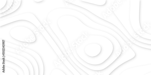 Abstract modern 3d Paper cut white background .white waves background ,paper art style, flyers posters prints .geometric background overlap layer.	