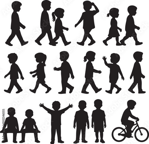 Students Walking to School Silhouette

Backpack Ready – School Time Vector

First Day of School Silhouette Scene

Back to School Bus Arrival Vector Art

Books, Bell & Kids – School Silhouette Design
