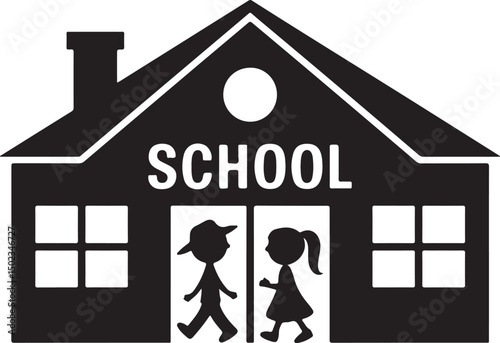 Students Walking to School Silhouette

Backpack Ready – School Time Vector

First Day of School Silhouette Scene

Back to School Bus Arrival Vector Art

Books, Bell & Kids – School Silhouette Design