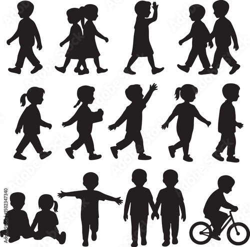 Students Walking to School Silhouette

Backpack Ready – School Time Vector

First Day of School Silhouette Scene

Back to School Bus Arrival Vector Art

Books, Bell & Kids – School Silhouette Design