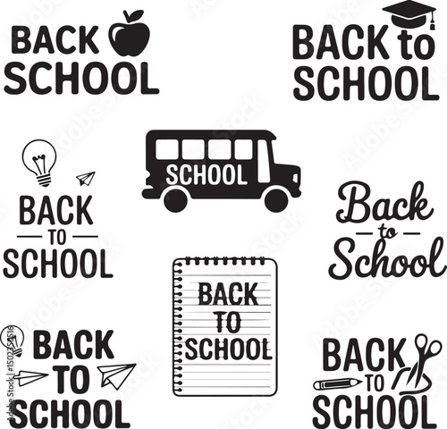 Students Walking to School Silhouette

Backpack Ready – School Time Vector

First Day of School Silhouette Scene

Back to School Bus Arrival Vector Art

Books, Bell & Kids – School Silhouette Design