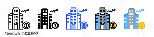 Capital Icon Collection With Multiple Styles