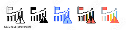 Risk Icon Collection With Multiple Styles