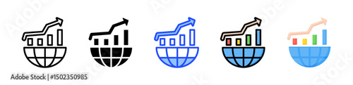 Going Public Icon Collection With Multiple Styles