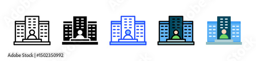 Private Company Icon Collection With Multiple Styles