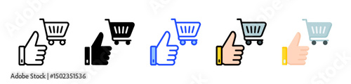 Consumer Confidence Icon Collection With Multiple Styles
