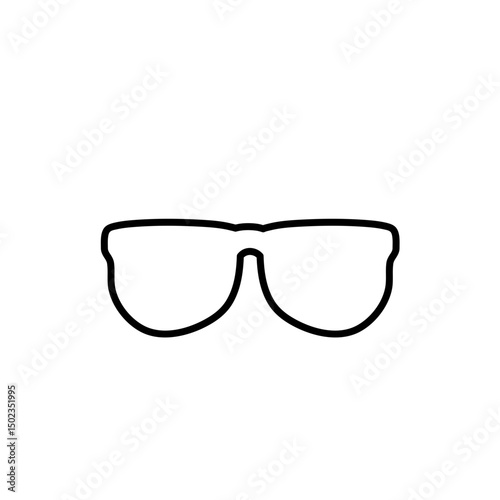 Simple black eyeglasses frame style 