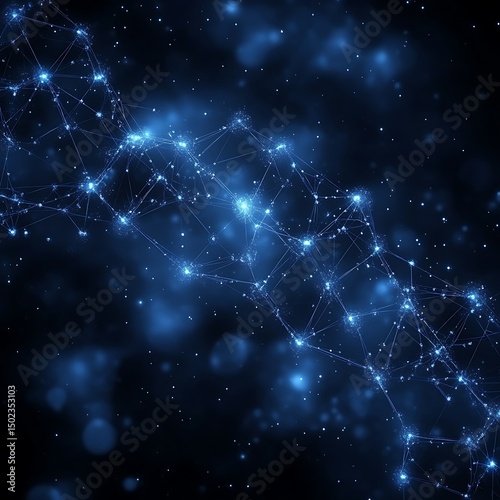 Abstract network pattern in deep space