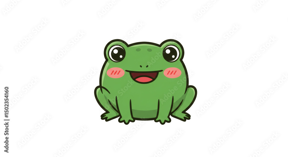 Obraz premium frog on white background