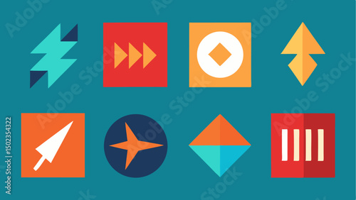 Upgrade your visuals with a complete collection of directional arrow icons featuring various arrow styles perfect for infographics user interfaces and road maps