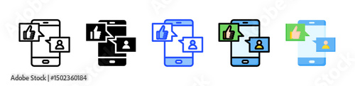 Social Media Icon Collection With Multiple Styles