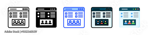 Audience Icon Collection With Multiple Styles