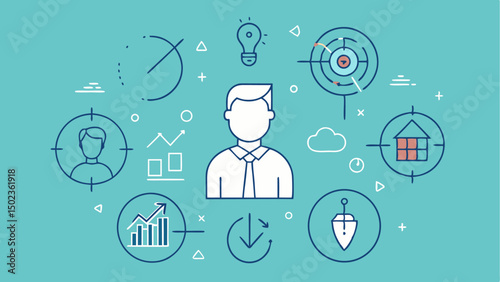 Editable stroke icons for growth and success showcasing career milestones, achievement steps, and performance visuals for personal development designs.