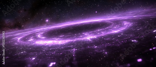 Spiral Galaxy in Violet Light