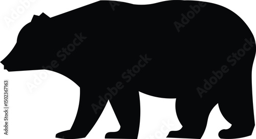 black silhouette of a rhino