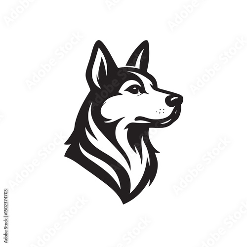 vector illustration of a wolf