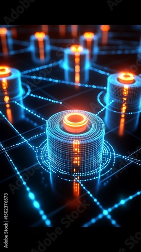Futuristic technology graphic