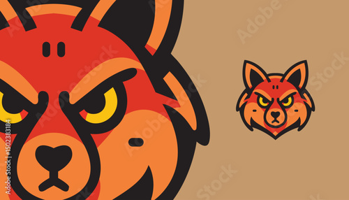Clever Fox Mascot Logo – Sleek Vector Design