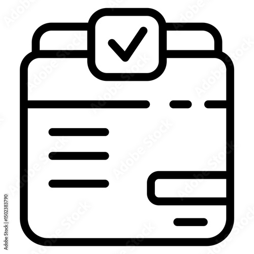 Checkmark Line Icon