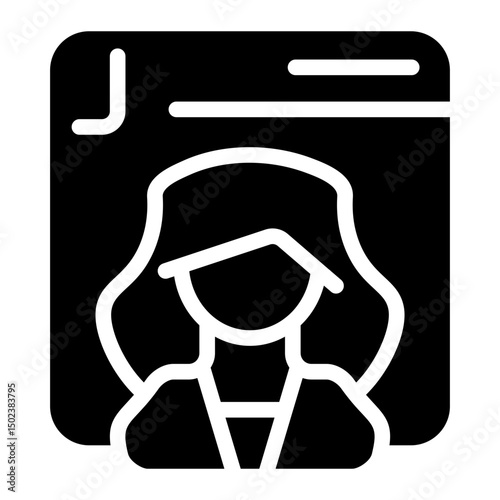 Client Invoice Solid Icon
