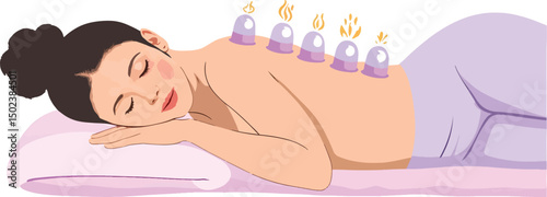 Hot Cupping Therapy for Back Relaxation