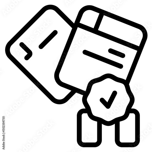 Verified Line Icon