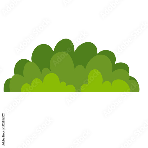 Simple green grass vector illustration 