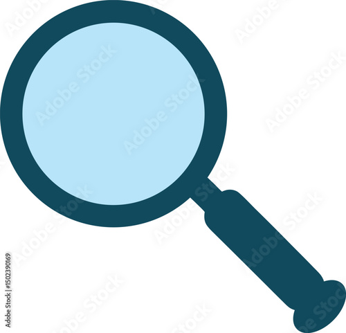 Magnifying glass icon. Search symbol isolated on transparent background, Magnifying glass vector