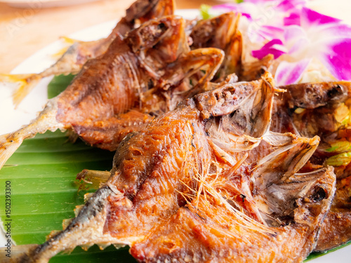 Crispy fried mackerel