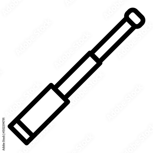 Baton icon. Vector line icon